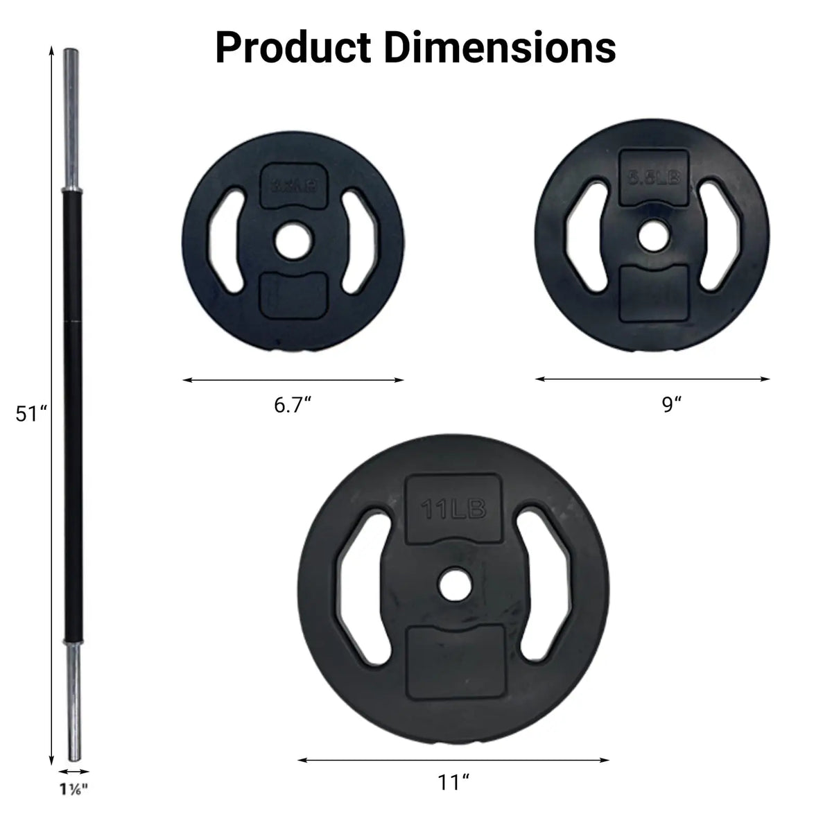 40Lbs Adjustable Barbell Weight Set, PU Coated Free Weights with 2 Bars & Clamp Collars, Cardio Pump Weights for Home Gym Workout, Strength Training Conversion Dumbbells for Women & Men