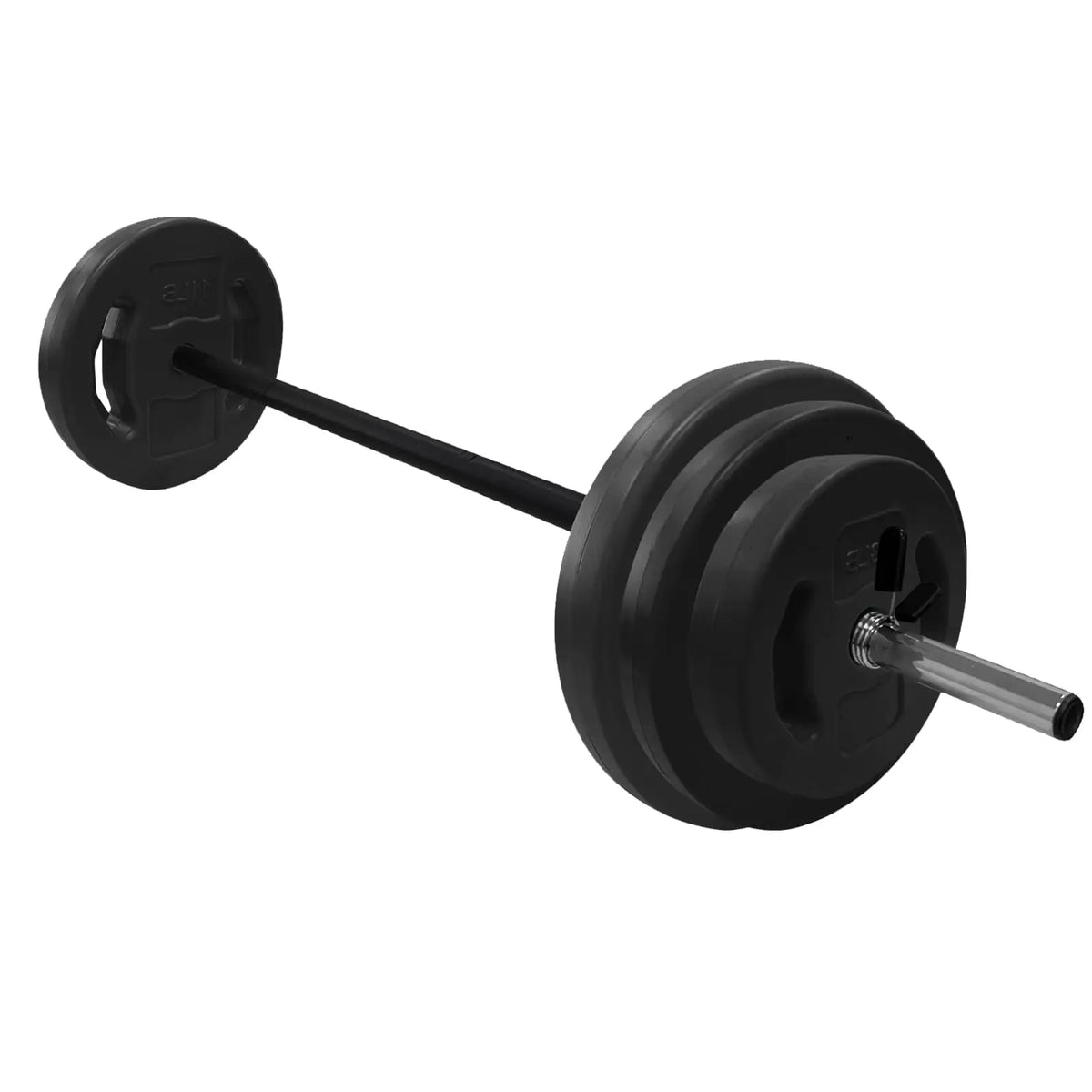 40Lbs Adjustable Barbell Weight Set, PU Coated Free Weights with 2 Bars & Clamp Collars, Cardio Pump Weights for Home Gym Workout, Strength Training Conversion Dumbbells for Women & Men