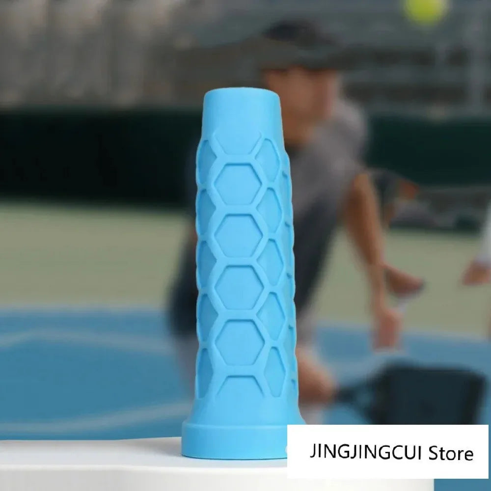 Reusable Silicone Racket Grip Sleeve For Tennis Rackets, Shock-absorbing Sleeve, And Anti-slip Silicone Grip.