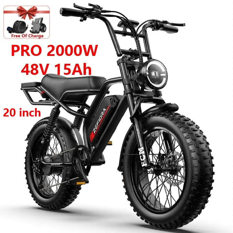 Thick Tire Electric Bike 20 26 Inch 1000w 2000w 30-50mph 30-60mile 48v Aluminum Alloy Factory Original,for Electric Bicycle
