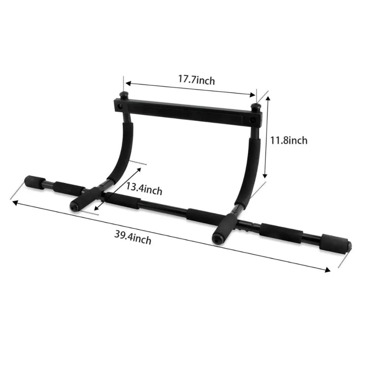 Adjustable Doorway Pull Up Bar, Home Gym Chin Up Bar for Strength Training, Portable Fitness Equipment for Arms, Back & Core Workout