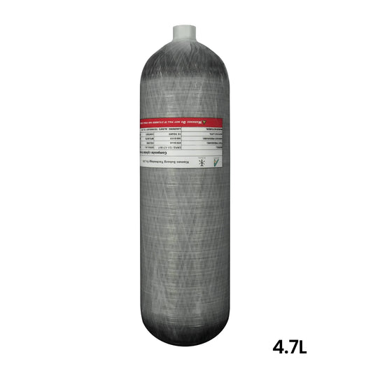 TUDIVING-4.7L Carbon Fiber Cylinder High Pressure Tank,4500Psi Diving Tank,30Mpa HPA Cylinder,Scuba Air Tank,Oxygen Tank