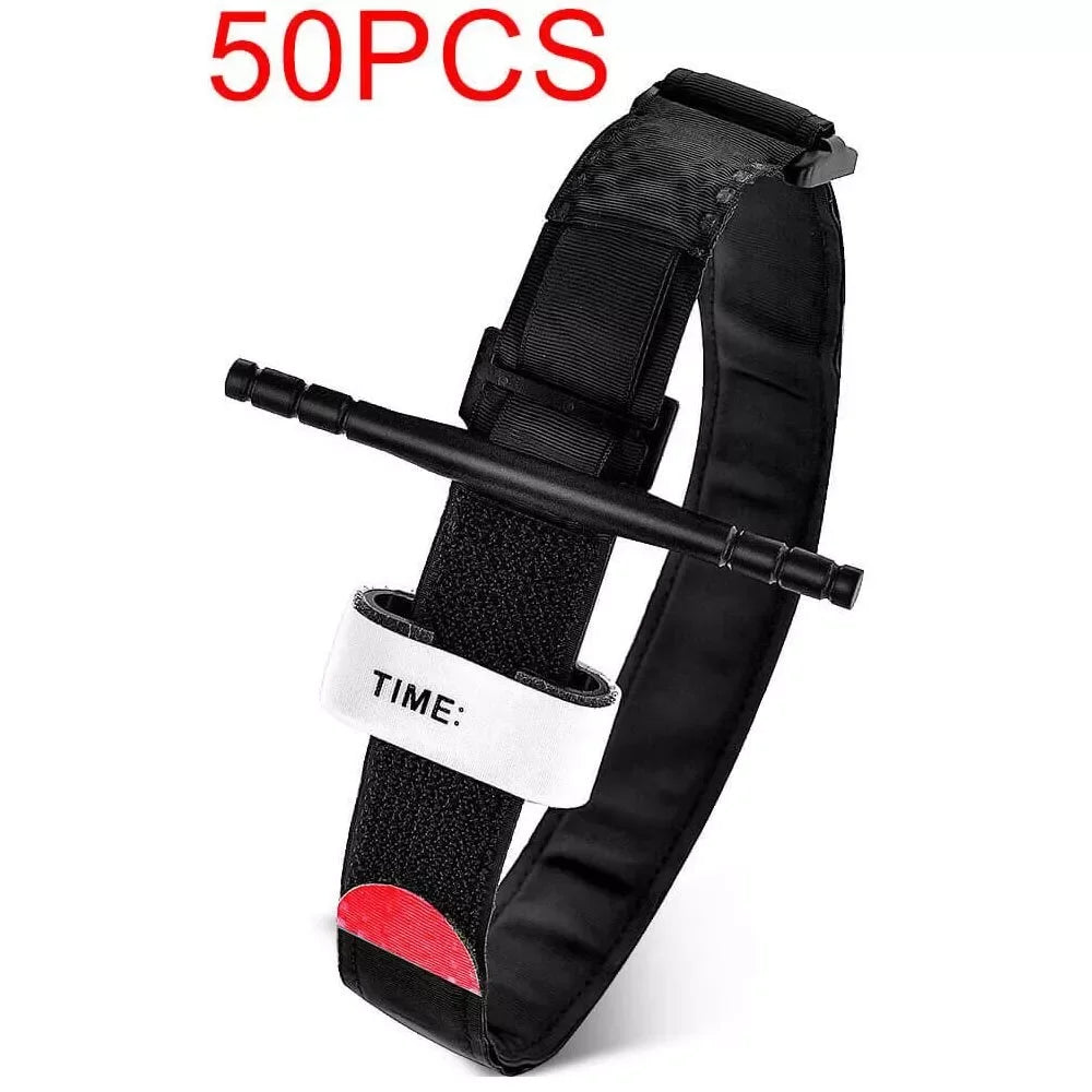 1-100PCS Tourniquet Combat Medical Tourniquet Rapid Military Emergency One Hand First Aid Camping Equipment For Outdoor