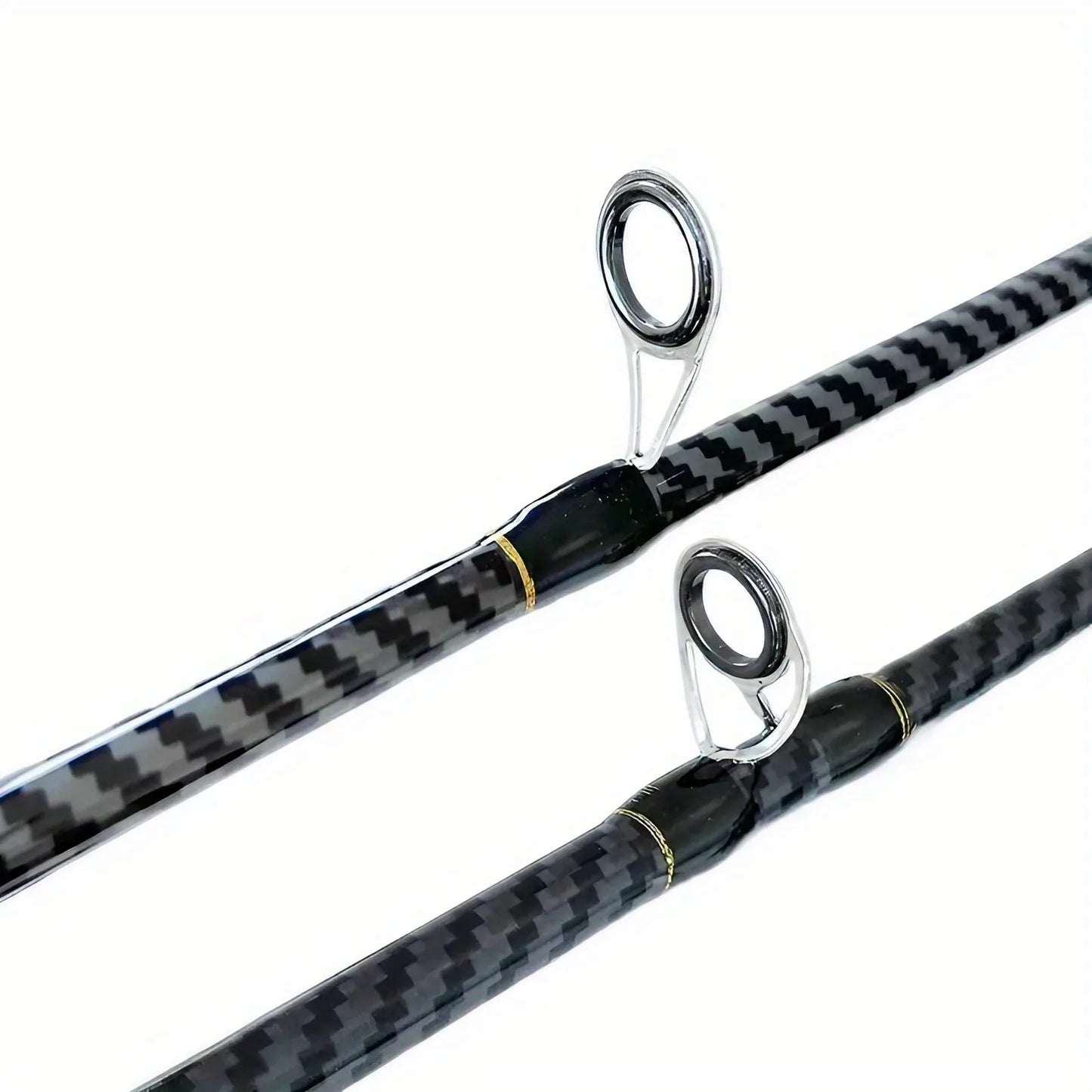 [2-Section Carbon Fiber Rod] Ultra-Lightweight 2-Section Carbon Fiber Fly Fishing Rod | 70.86 Inch, Wooden Handle