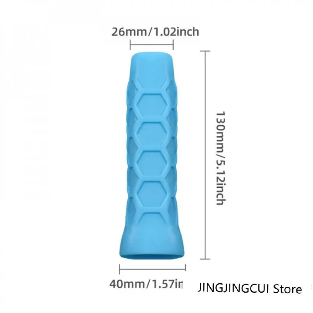 Reusable Silicone Racket Grip Sleeve For Tennis Rackets, Shock-absorbing Sleeve, And Anti-slip Silicone Grip.