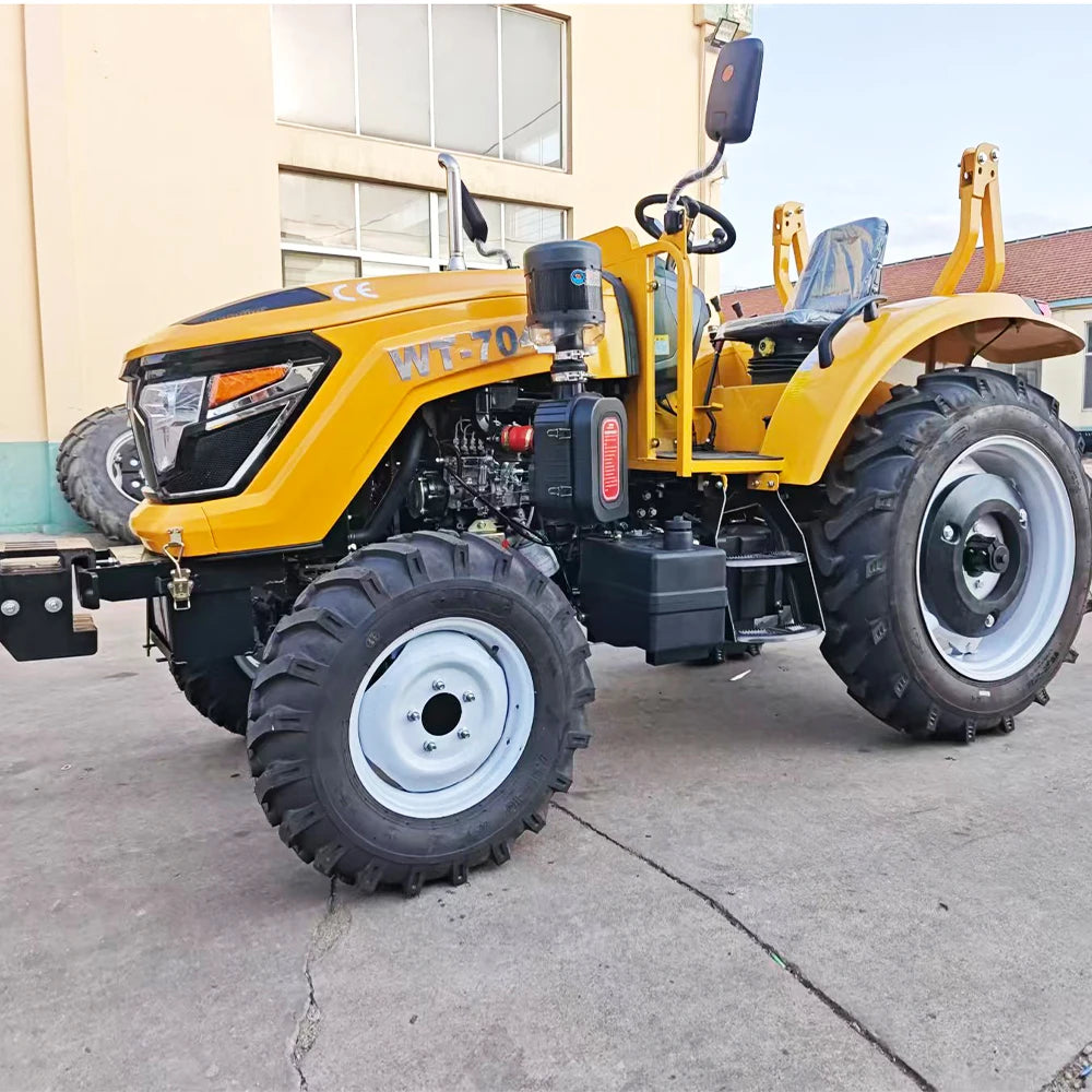 70HP 4WD Agricultural Tractor EPA Tier4 Final Farm Wheel Tractor with PTO & 3-Point Hitch