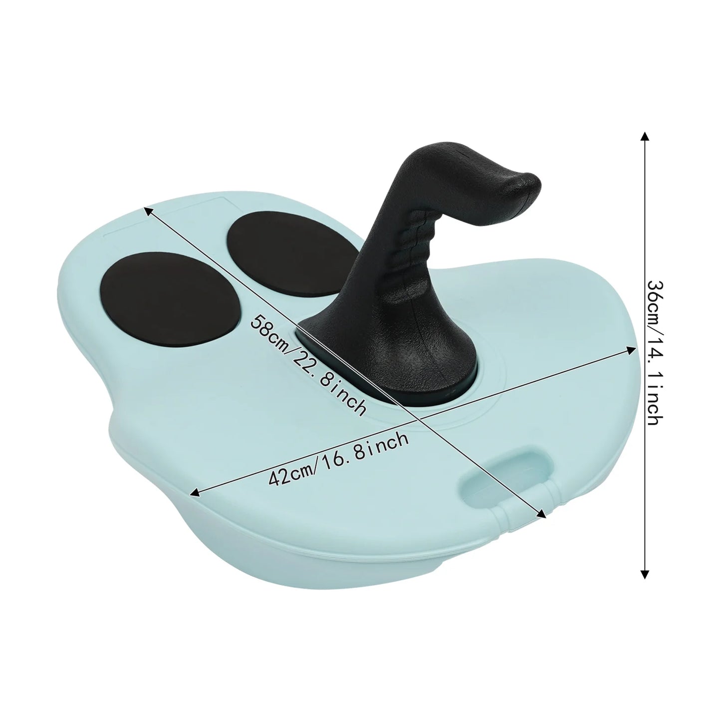 Snow Sleds, Plastic Sled W/ Handles for Adults Kids, Winter Snow Sledding Toboggan for Snowy Hills Outdoor Play, for Family Fun