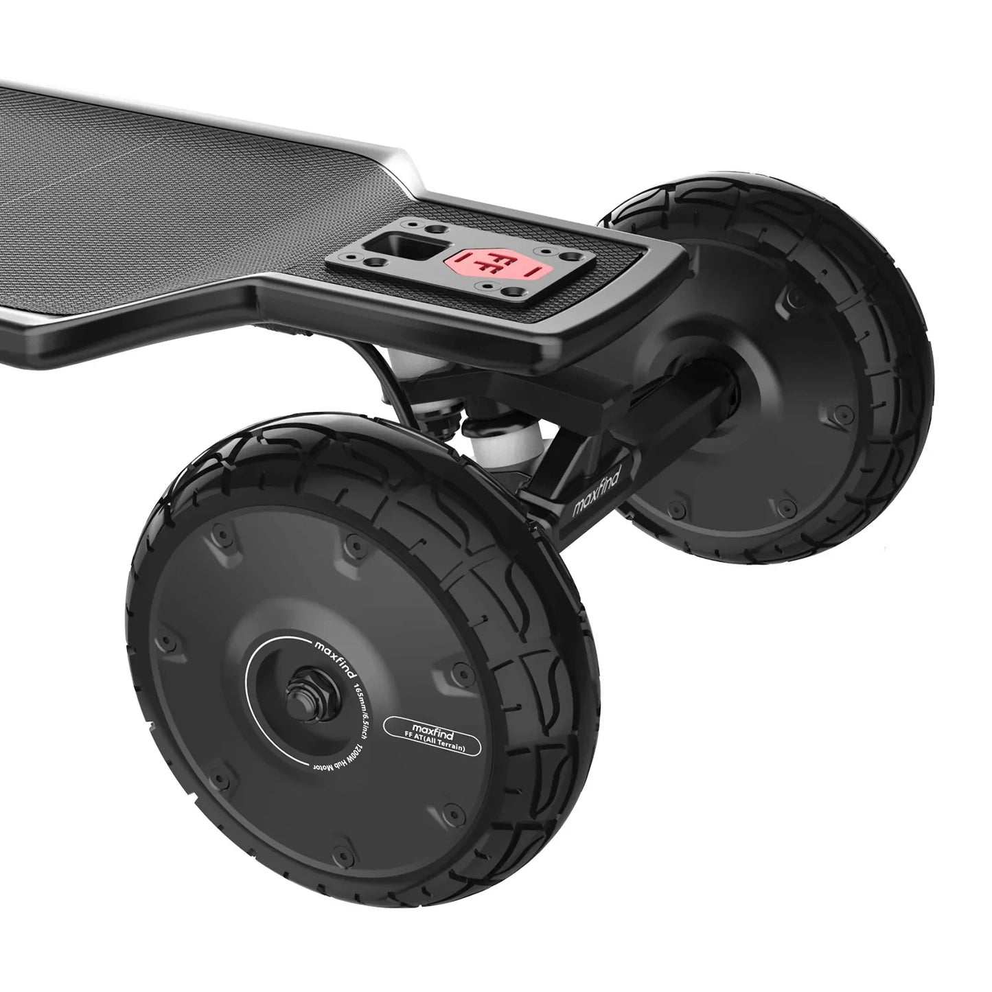 Maxfind FF AT High-Speed 165MM Wheels Off-Road Electric Longboard Skateboard 3000W Power with Fast Swappable Battery Design