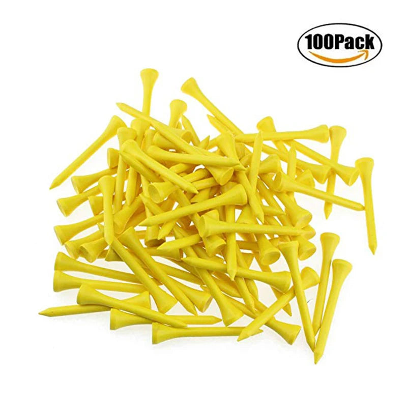 CRESTGOLF 2-1/8 Inches 54mm Wooden Golf Tees Golf Wood Tees 100pcs/Pack