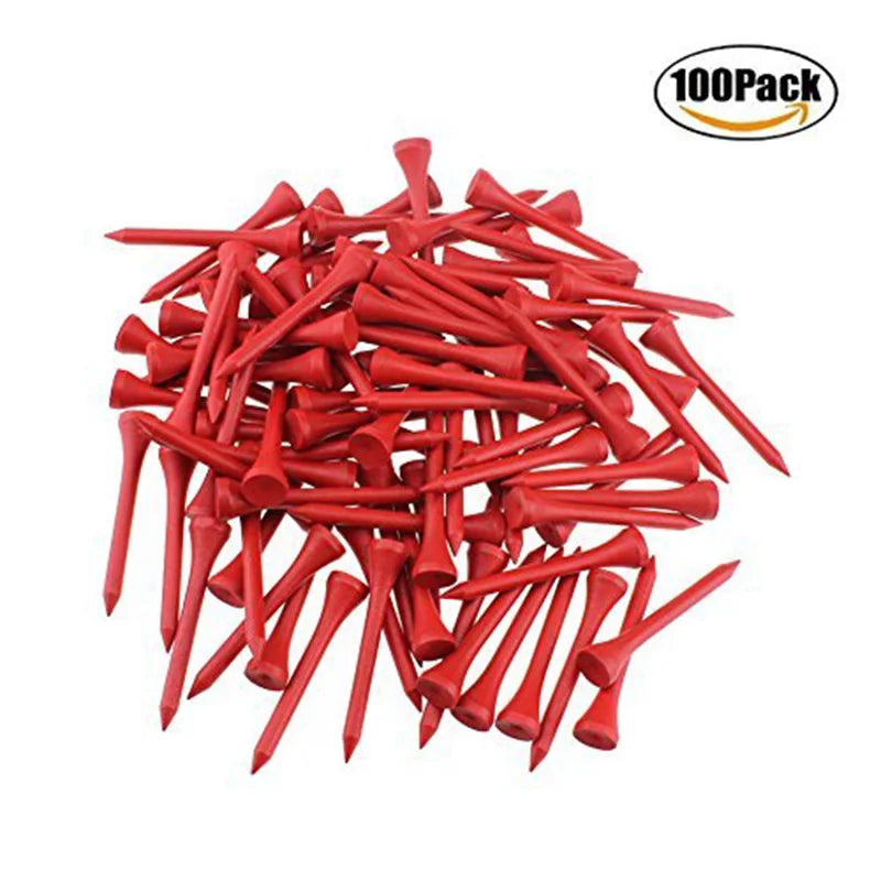 CRESTGOLF 2-1/8 Inches 54mm Wooden Golf Tees Golf Wood Tees 100pcs/Pack