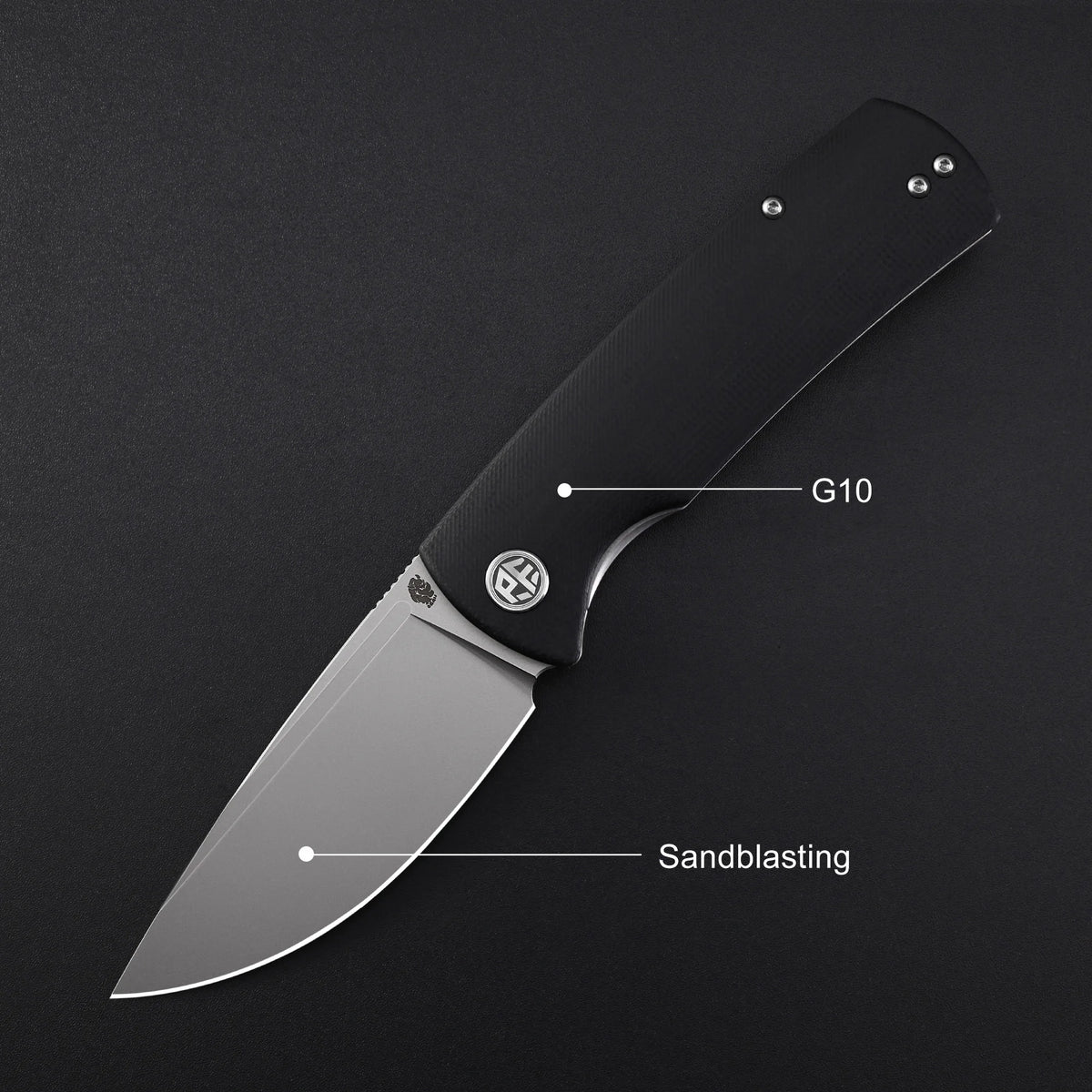 Petrified Fish Beluga PFP01 Quality Folding Knife Jackknife K110 Knife for Hunting Outdoor Camping Fish Pocketknife EDC Tool
