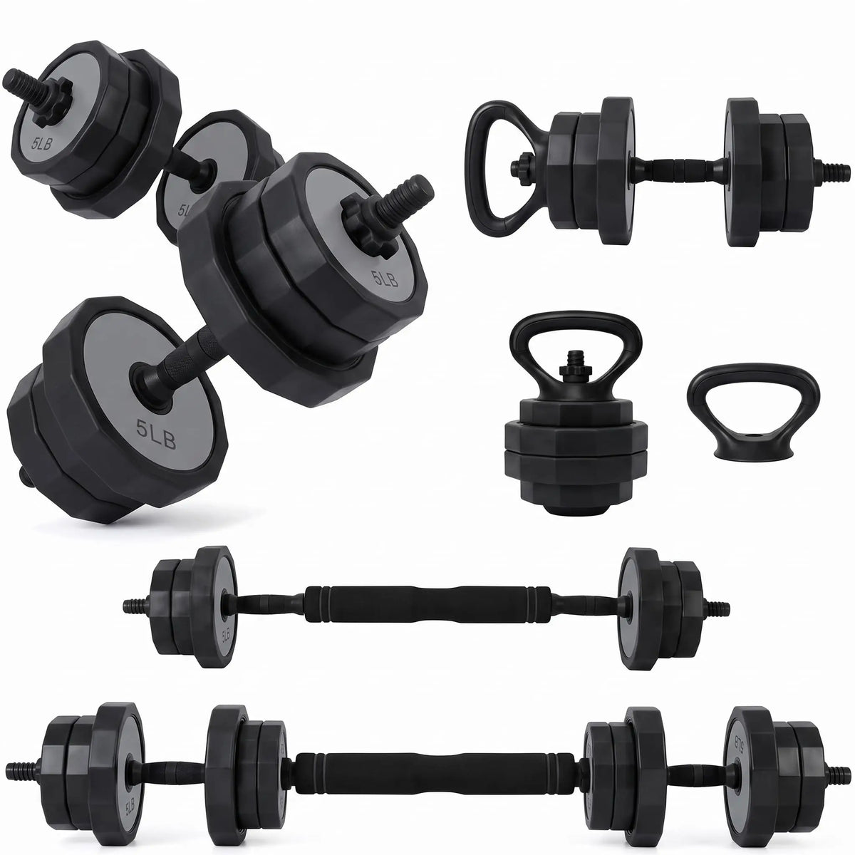 Adjustable Dumbbells Set 45/65/85 Lbs, 3 In 1 Weight Dumbbell Set