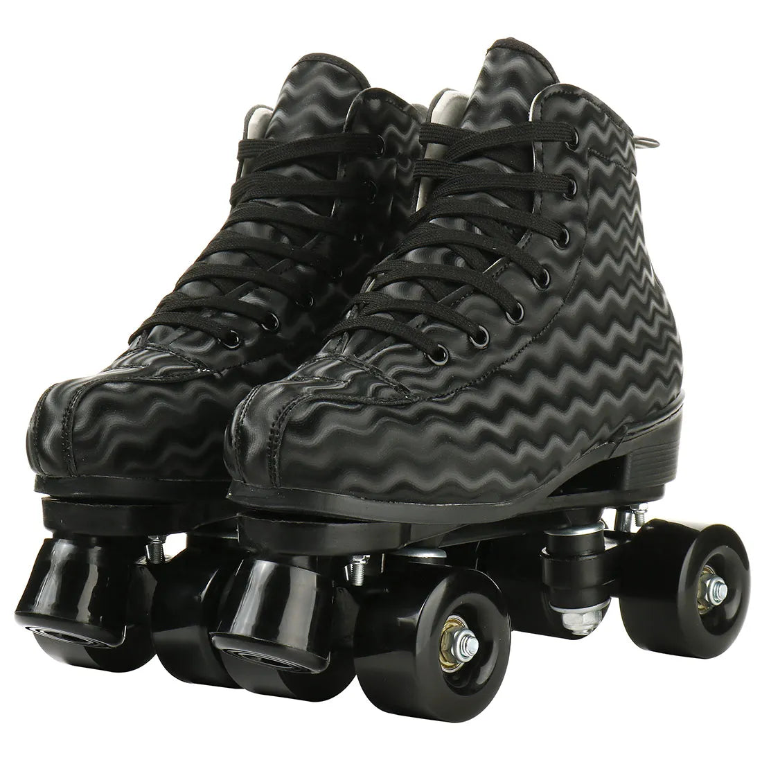 Adult Double Row Roller Skates 4PCS Light Up Quad Roller Skate Wheels Beginner Outdoor Skating Training Sneakers 37-45