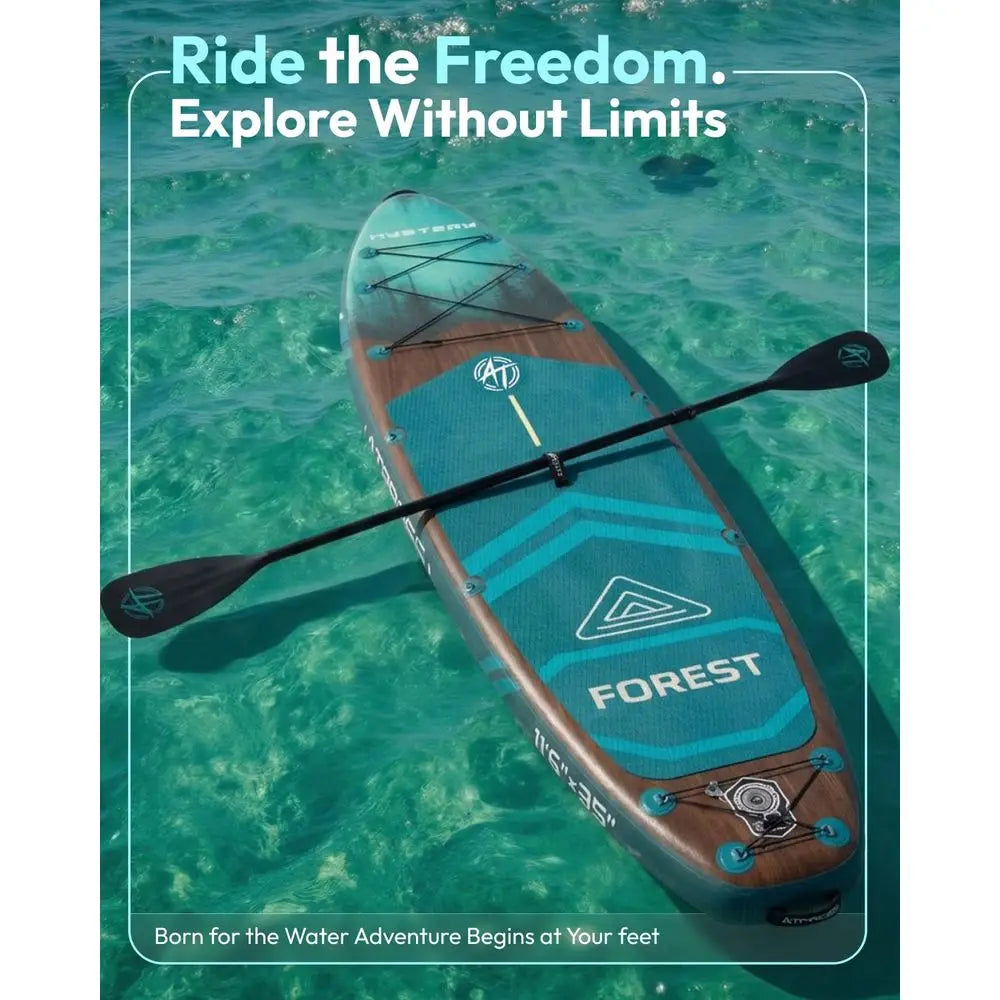 Inflatable Paddle Board, 450lbs Extra Wide Stand  Paddleboard for Adults with Premium SUP Accessories Kit amp Backpack, Blow