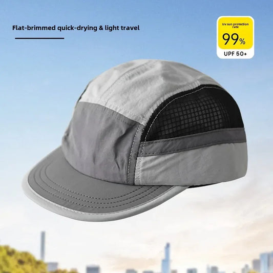 Casual Adjustable Sports Summer Breathable Five-panel Hat Quick-drying Waterproof Sports Hat UV Protection Running Sports Caps