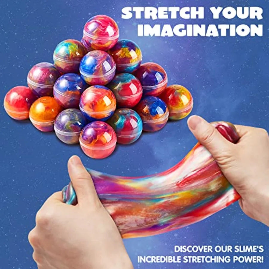 Slime Party Favors, 36 Pack - Stretchy, Non-Sticky, Mess-Free, Stress Relief, and Safe - Toys for Girls and Boys - Easter, Clas