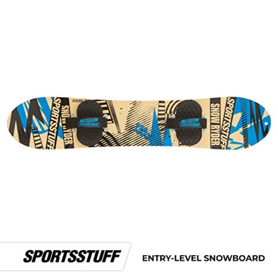 SportsStuff Wood Snowboards/Snow Sleds for - Winter Sports Accessories - 90cm-130cm Models - Natural Wood Finish - Durable Safe