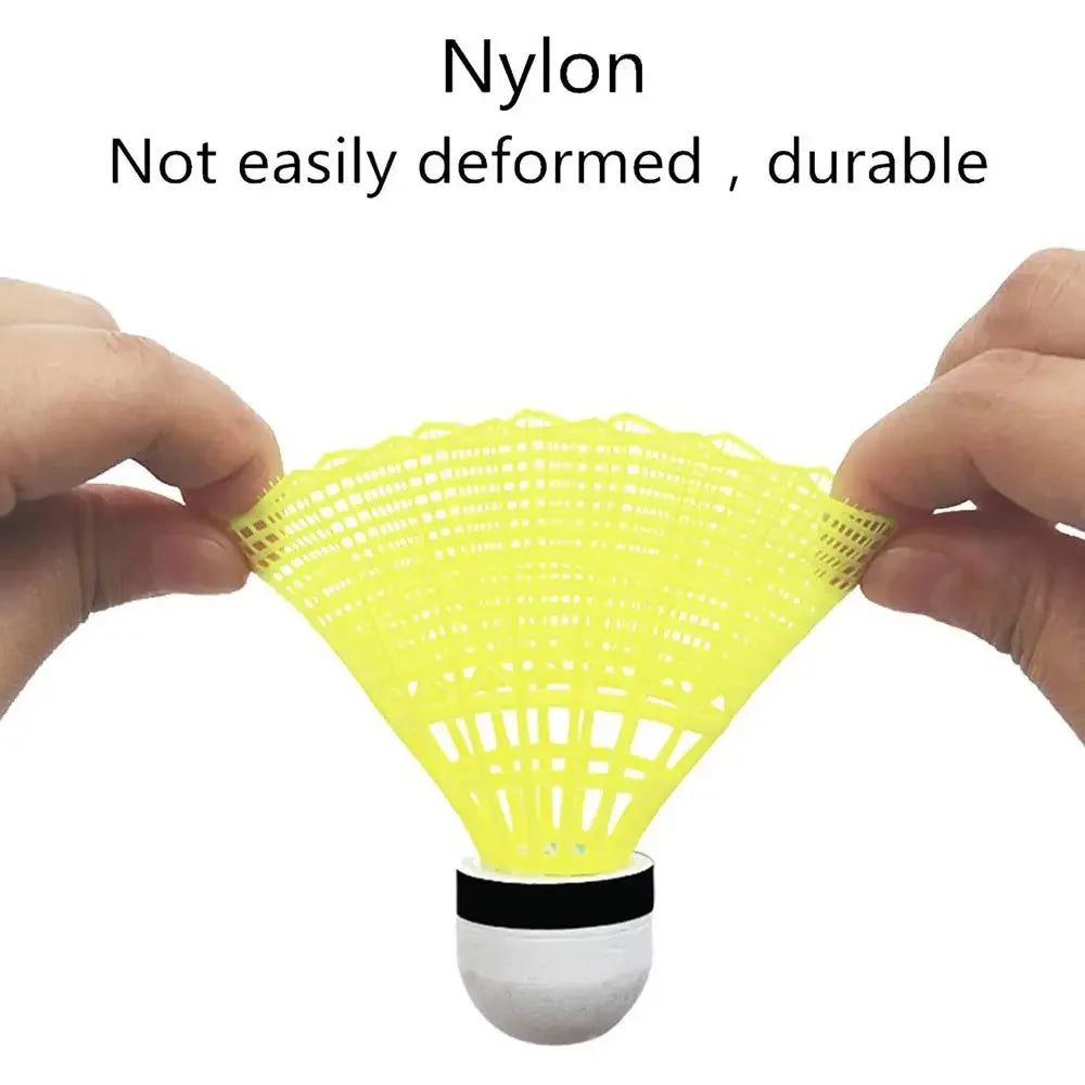 6/12PCS Green Badminton Balls Portable Badminton Travel Out Products Sport Training Nylon Shuttlecock Outdoor Supplies