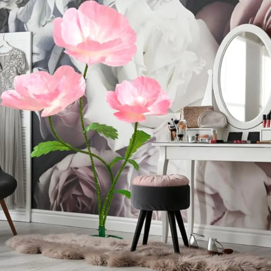 5.6 Feet Large Paper Artificial Flowers Giant Flowers for Decoration Indoor/Outdoor Giant Paper Flowers for Garden Wedding Hote