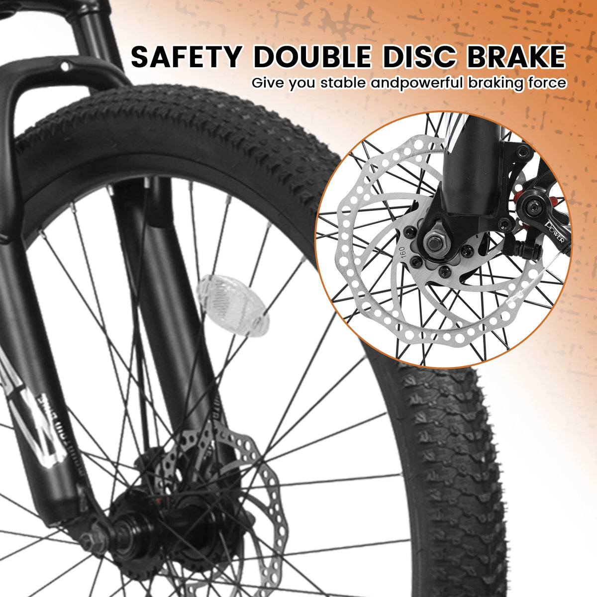 24/26 Inch Mountain Bike Full Suspension, 21 Speed Mountain Bicycle with Steel Frame and Double Disc Brakes, MTB Bike for Kids, Teenagers Adult Men Women