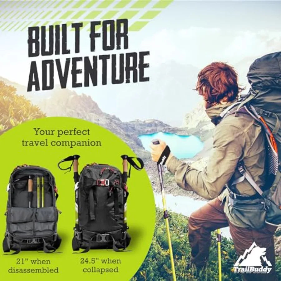 Trekking Poles Lightweight 7075 Aluminum Hiking Poles for Women, Men and Seniors Walking Sticks for Travel, Trails and Balance