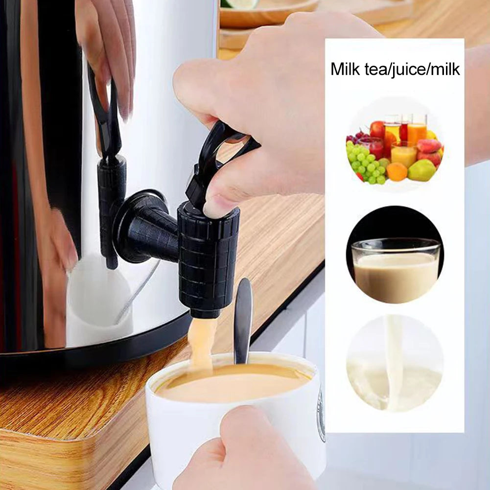 Milk Tea Barrel Drink Bucket Stainless Steel Insulated Beverage Dispenser with Faucet for Thermal Insulation Milk Tea Juice Beer