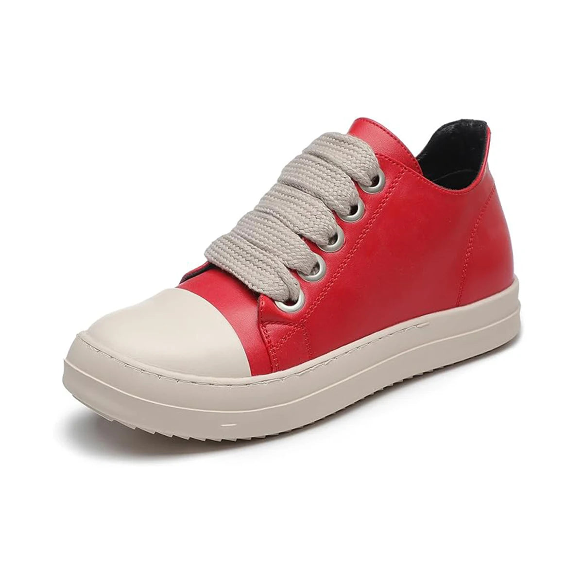 Men's Coarse Shoelaces, Low Cut Flat Bottom Casual Shoes, Minimalist College Style Sports Shoes