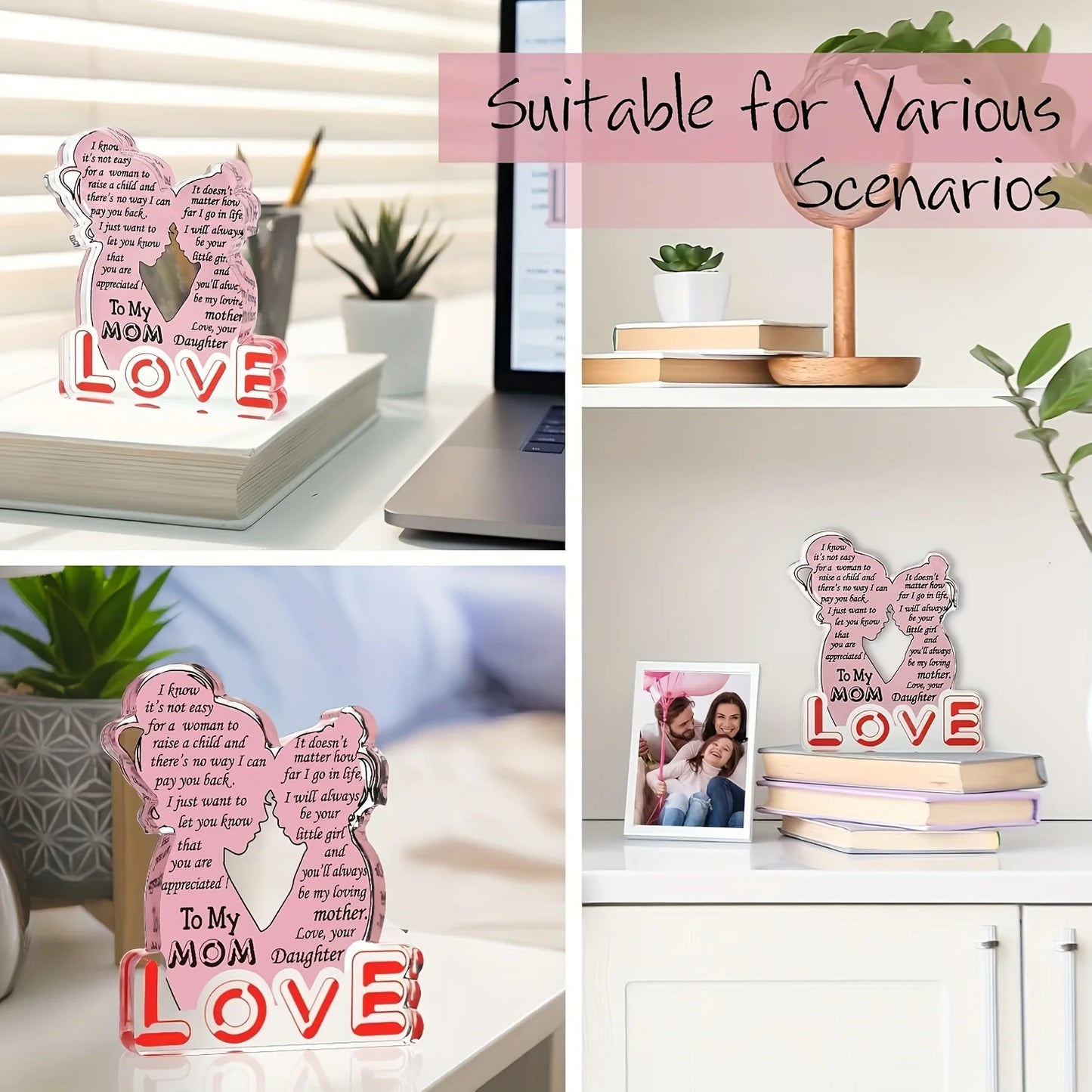 2pc, Gifts for Mom Dad, Gifts for Daughter, Mother's Day Father's Day Gifts Mom Gifts Mom New Bonus Step Mom Gift Ideas
