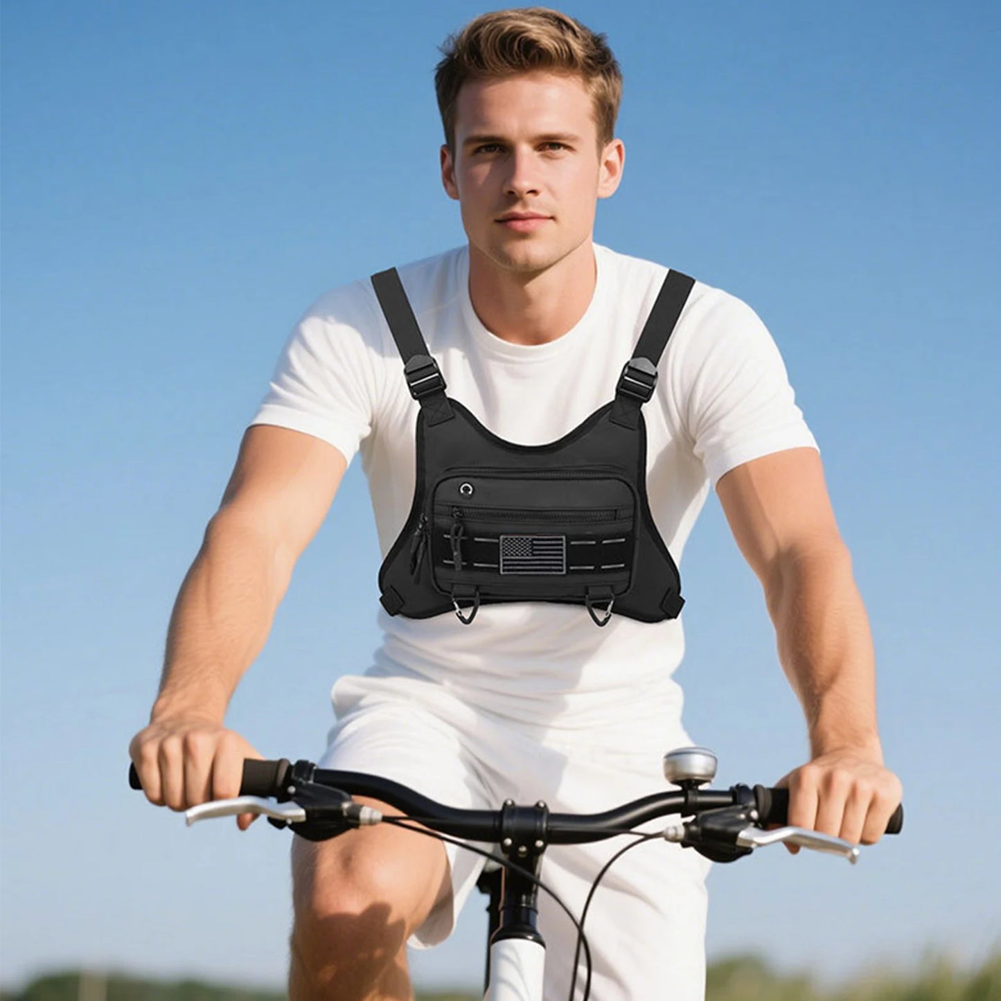Chest Bag Anti-Theft Multi-Functional Outdoor Sports Chest Bag for Workouts Cycling Hiking Motorcycle Accessories