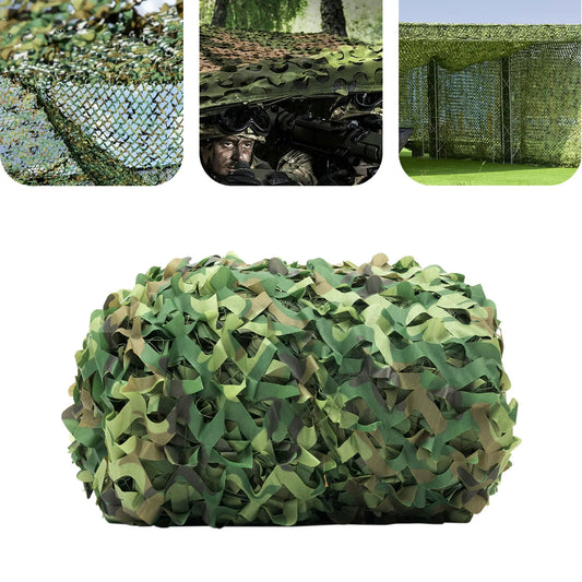 Foldable Camouflage Net Using Woodland Color and Simulation Net Design Wear-resistant, Tear-resistant for Multiple Seasons
