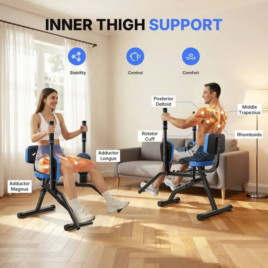 Hip Abductor Machine For Home Gym, Glute Machine For Women, Outer Thigh Sculpting, Leg Abductor Machine, Glute & Thigh Exercise Equipment
