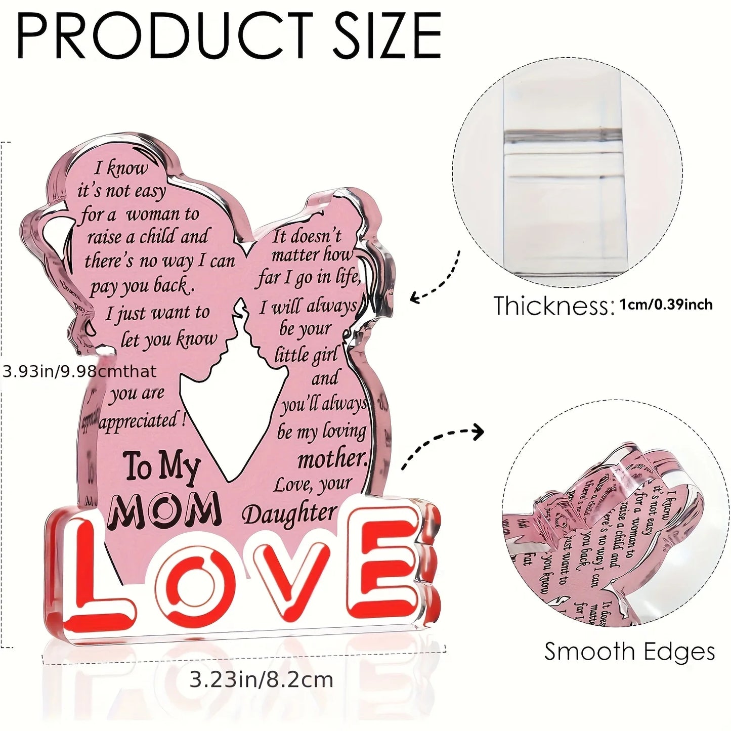 2pc, Gifts for Mom Dad, Gifts for Daughter, Mother's Day Father's Day Gifts Mom Gifts Mom New Bonus Step Mom Gift Ideas