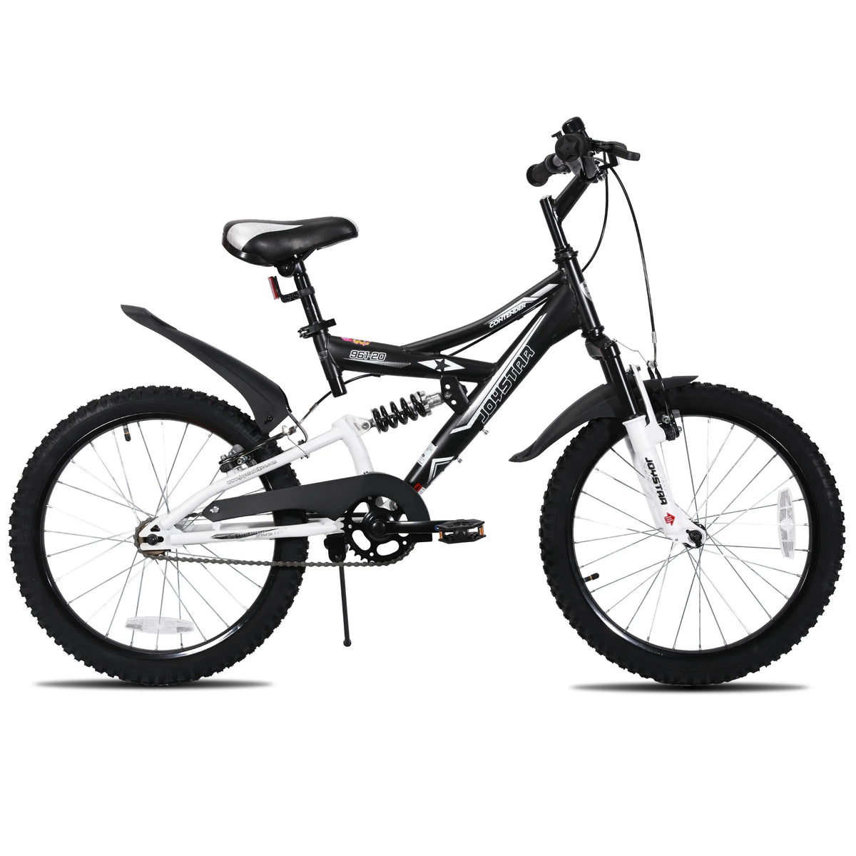 JOYSTAR Dual-Suspension Kids Mountain Bike 20/24" for Ages 6-12 Boys Girls with Dual Handbrake And Kickstand Multiple Colors Available