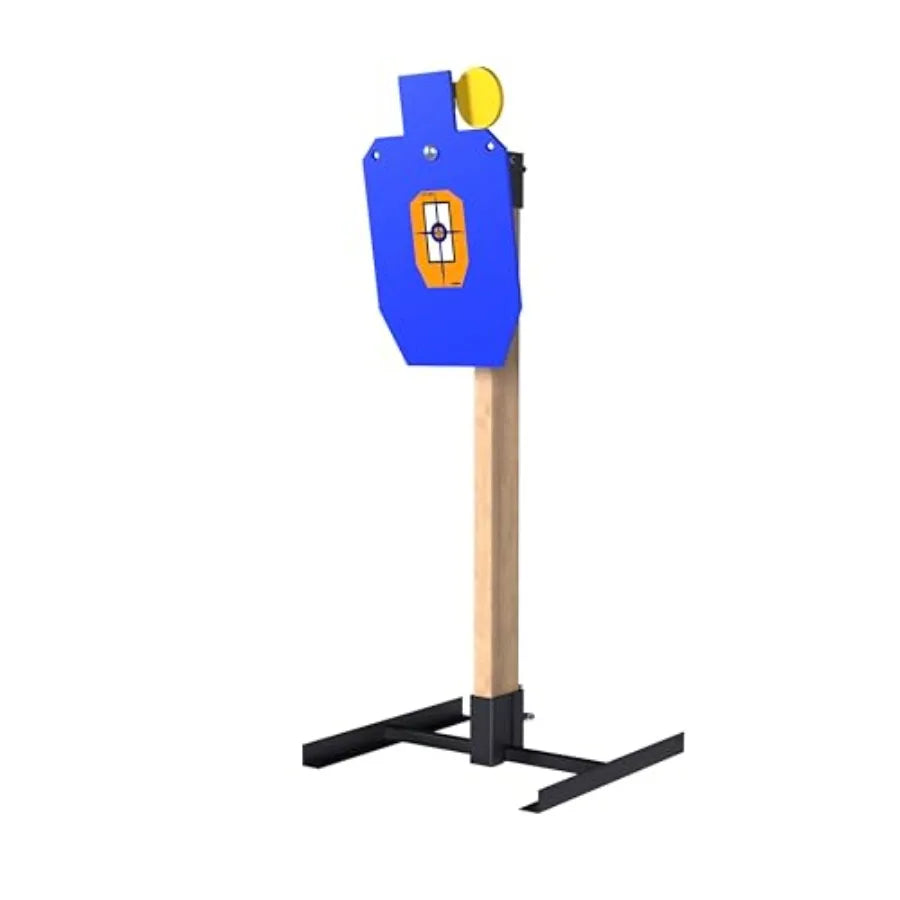 AR500 3 8 inch Thick Steel Target Stand System for Reactive Shooting Practice with 12'' x 20'' Hostage Targets and Dura