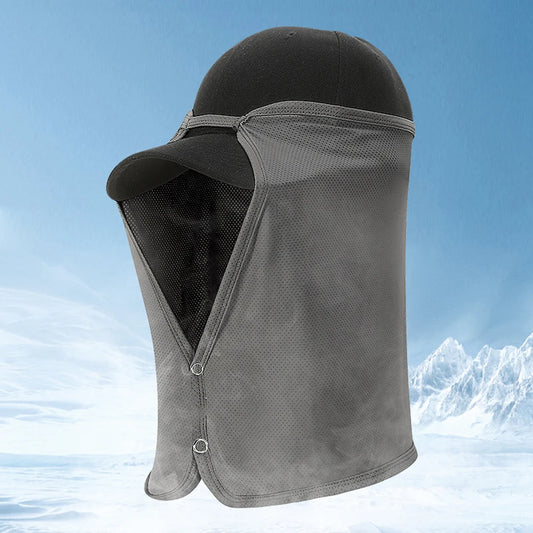 Outdoor Fishing Neck Flap Cap Ice Silk Quick Drying Breathable Sun Protection Neck Flap Cover Sun Cap Fishing Hat