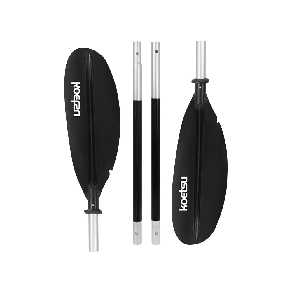 4-Piece Two Way Paddle Adjustable Floating Kayak Paddle Aluminium Alloy Stand Up Paddleboard Paddles for Outdoor Water Sports