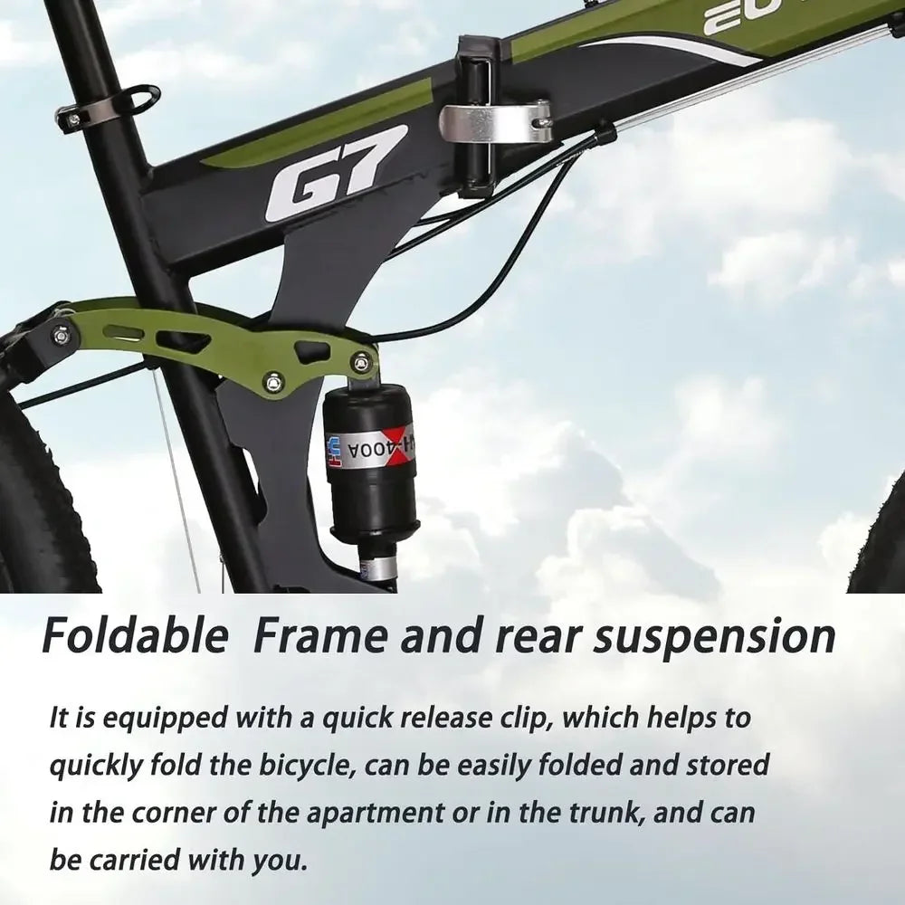 27.5 Full Suspension Adult Mountain Bike with 21 Speeds and Disc Brakes