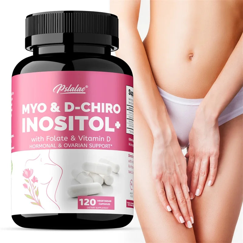 MYO & D-CHIROINOSITOL - Supports Hormone Balance, Healthy Cycles, Female Ovarian Health, and Boosts The Immune System - 120pcs
