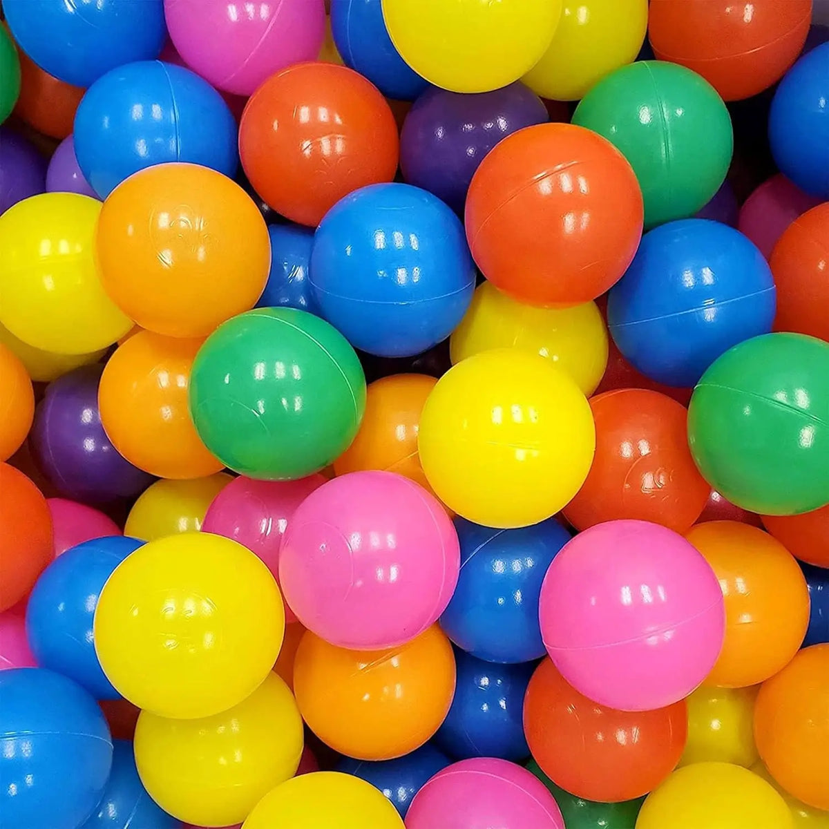 Multicolor Plastic Ball Pit Balls 500/1000/2000 PCS 2.2 Inch Safe Anti‑Choking PE Balls for Kids Bounce House Inflatable Water Pool Play Tent Ball Pit