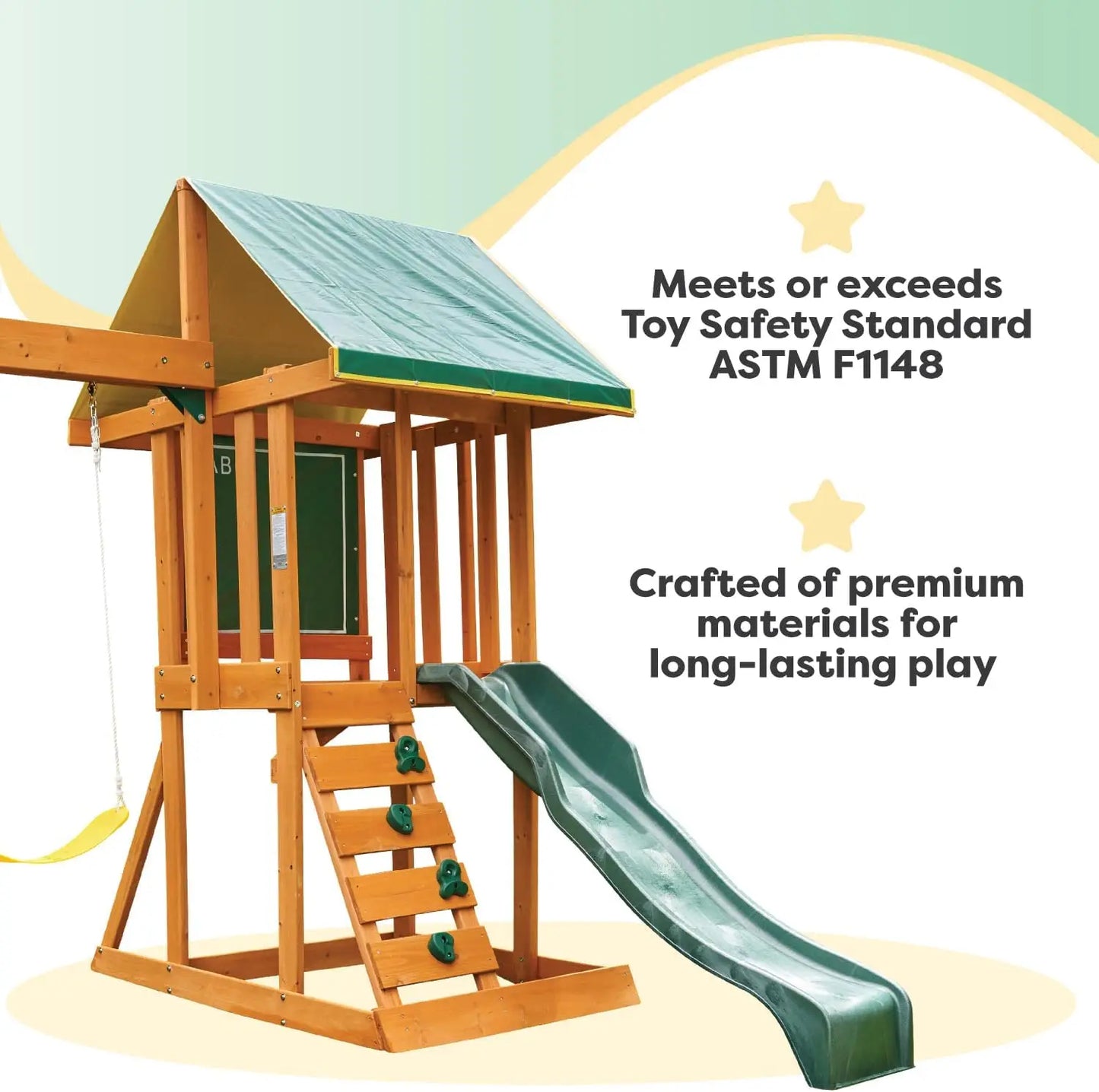 Appleton Wooden Swing Set, (Amazon Exclusive)