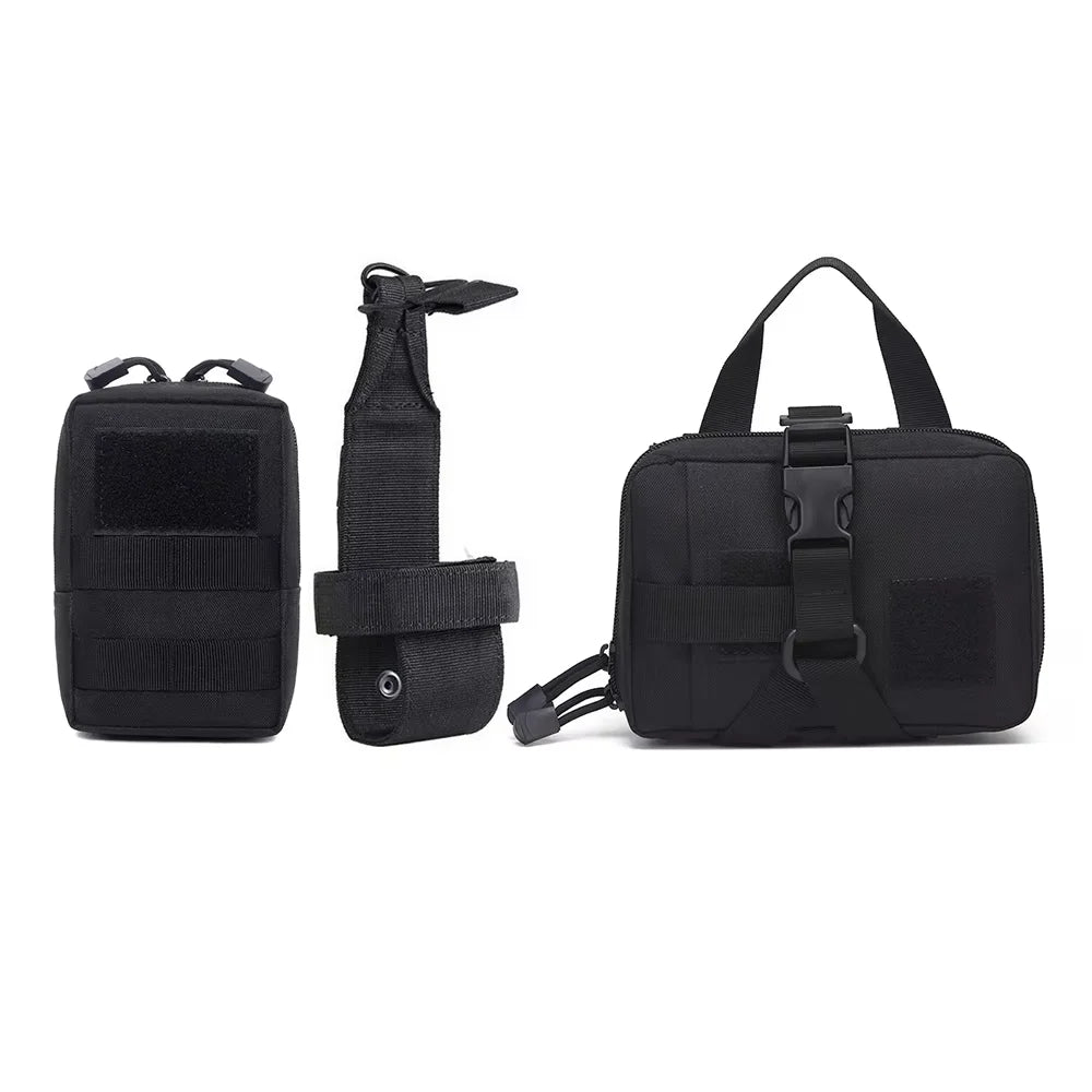 Dog Tactical Bags Set Molle Pouches Belt Attaching on Harness Sticker Military Dog Training Bags For Large Dogs Accessories