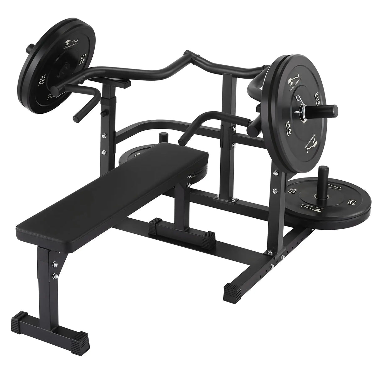 Chest Press Machine, Bench Press Machine with Independent Converging Arms, Adjustable Bench Chest Press for Home Gym Upper Body Strength Training