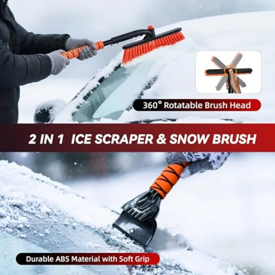 Car Emergency Safety Kit Bag with Portable Air Compressor Jumper Cables First Aid Kit Winter Vehicle Roadside Emergency Kit wit