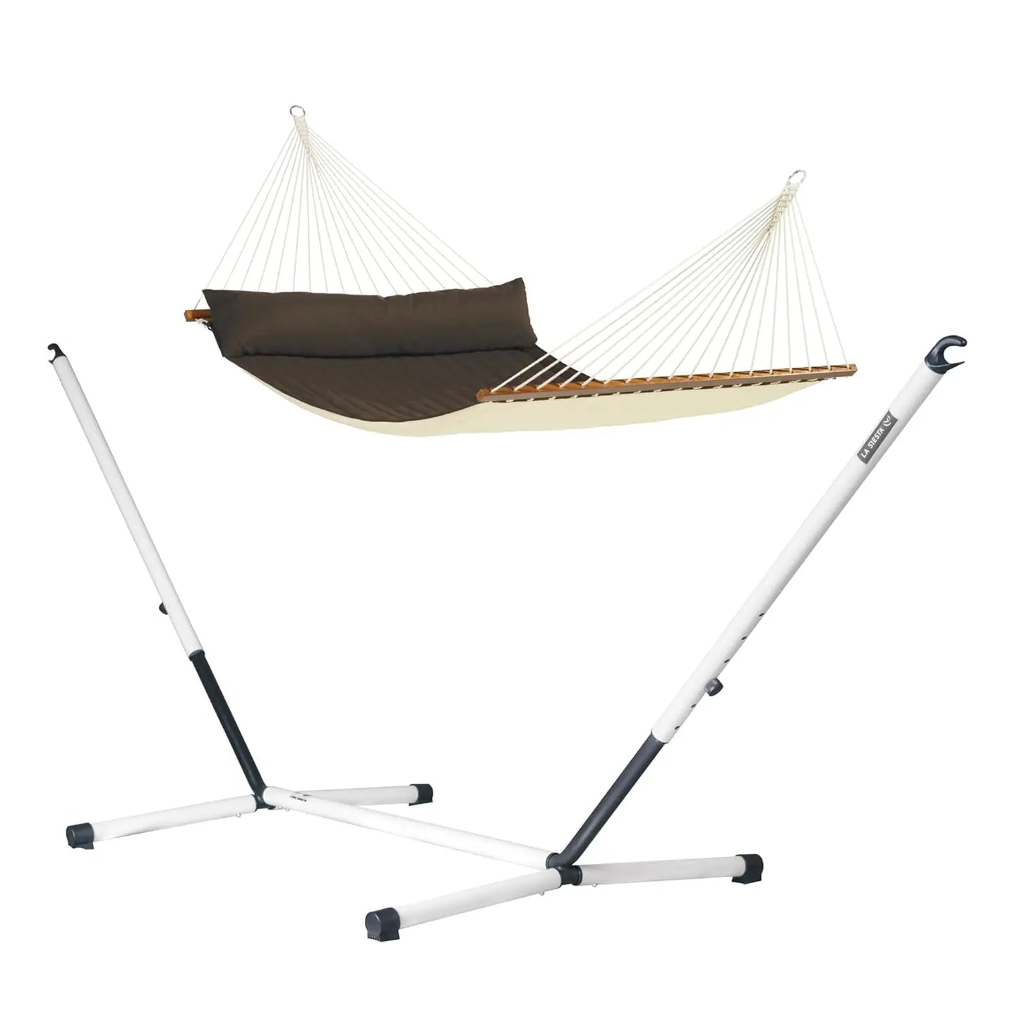 Quilted Hammock with Spreader Bar & Nautico Stand - Portable Weatherproof Large Outdoor Hammock with, Customized