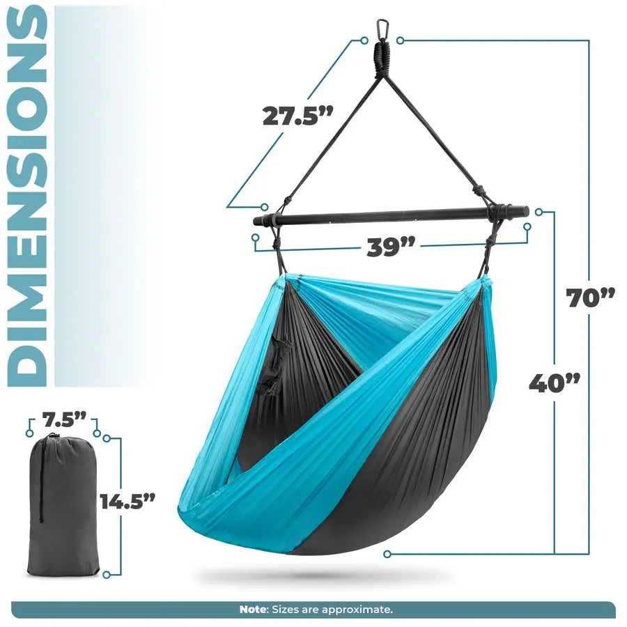Hanging Hammock Chair Tree Pod Sensory Swing Outdoor Camping Cacoon Chair Collapsible and Lightweight Swings Swinging Rocker Cha