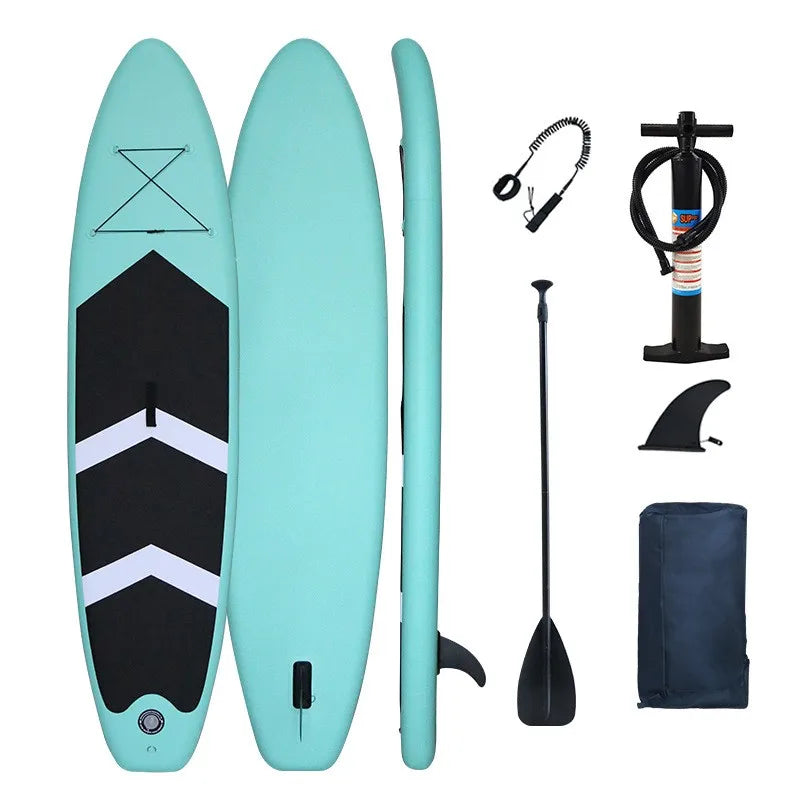 Inflatable Stand Up Paddle Board 320cm, Adult Racing Inflatable SUP Surfboard, Portable Water Ski Stand Up Paddleboard for Ocean Lake Outdoor Water Sports