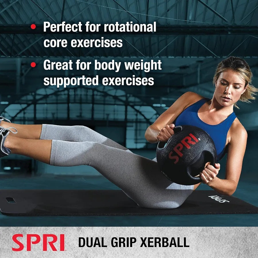 Medicine Ball with Handles, 12lb