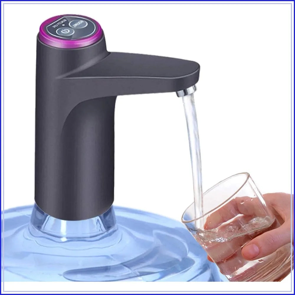 USB Rechargeable 5 Gallon Water Bottle Pump, Touch Button Dispenser for 2-5 Gallon Bottles