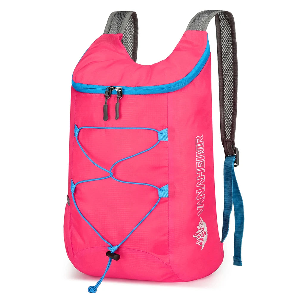 10L Outdoor Climbing Cycling Travel Knapsack Splashproof Folding Sports Daypack Ultralight Camping Hiking Backpack for Men Women