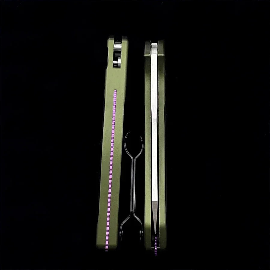 BM 9400 Portable Folding Knife D2 Steel Blade Aluminum Alloy Handle Outdoor Camping Survival EDC Hiking Practical Cutting Knife